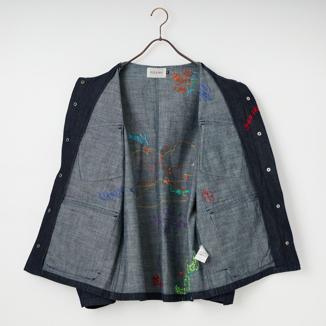 HELLO CALIF [ハローカリフ] デニムファティーグジャケット [661020] NAVY