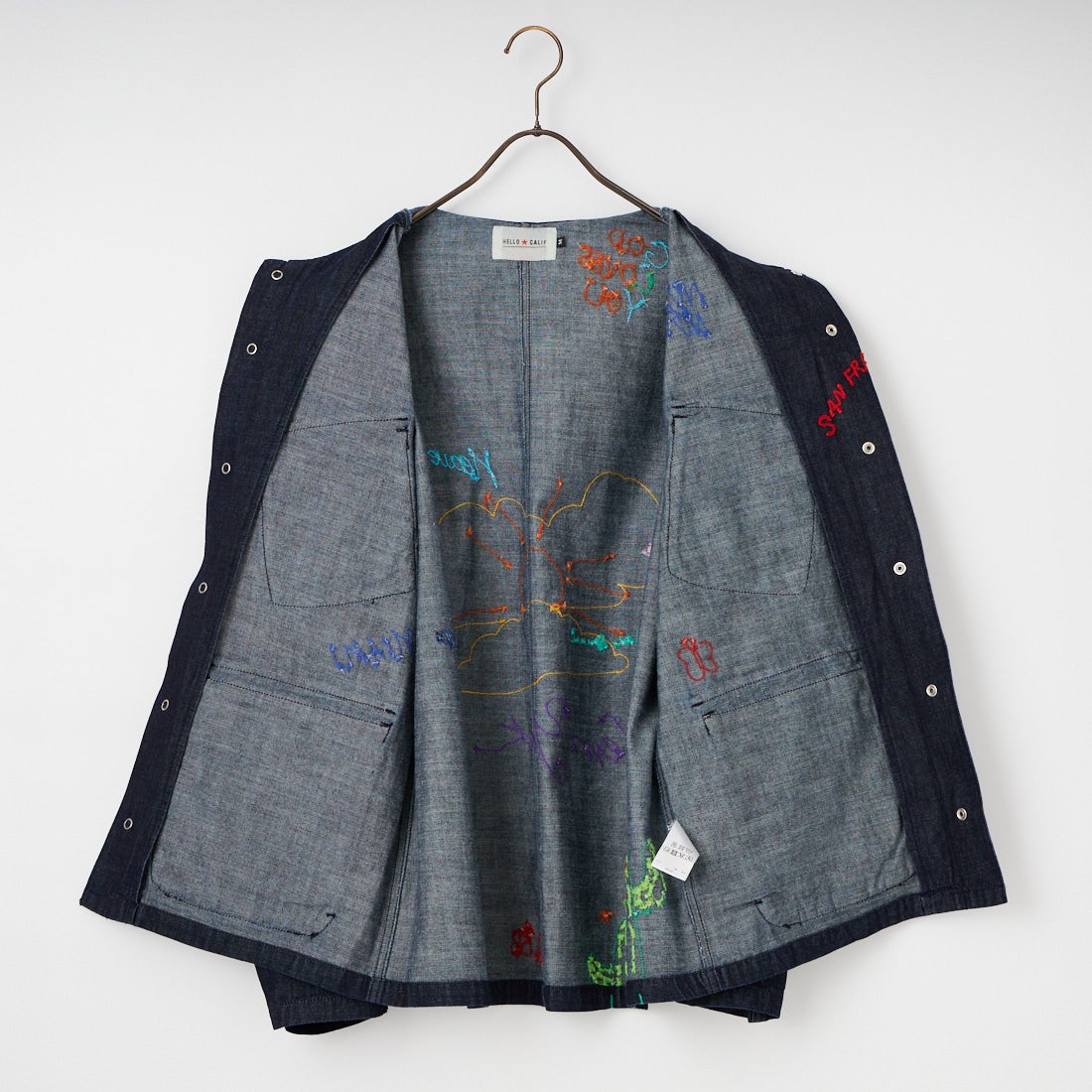 HELLO CALIF [ハローカリフ] デニムファティーグジャケット [661020] NAVY