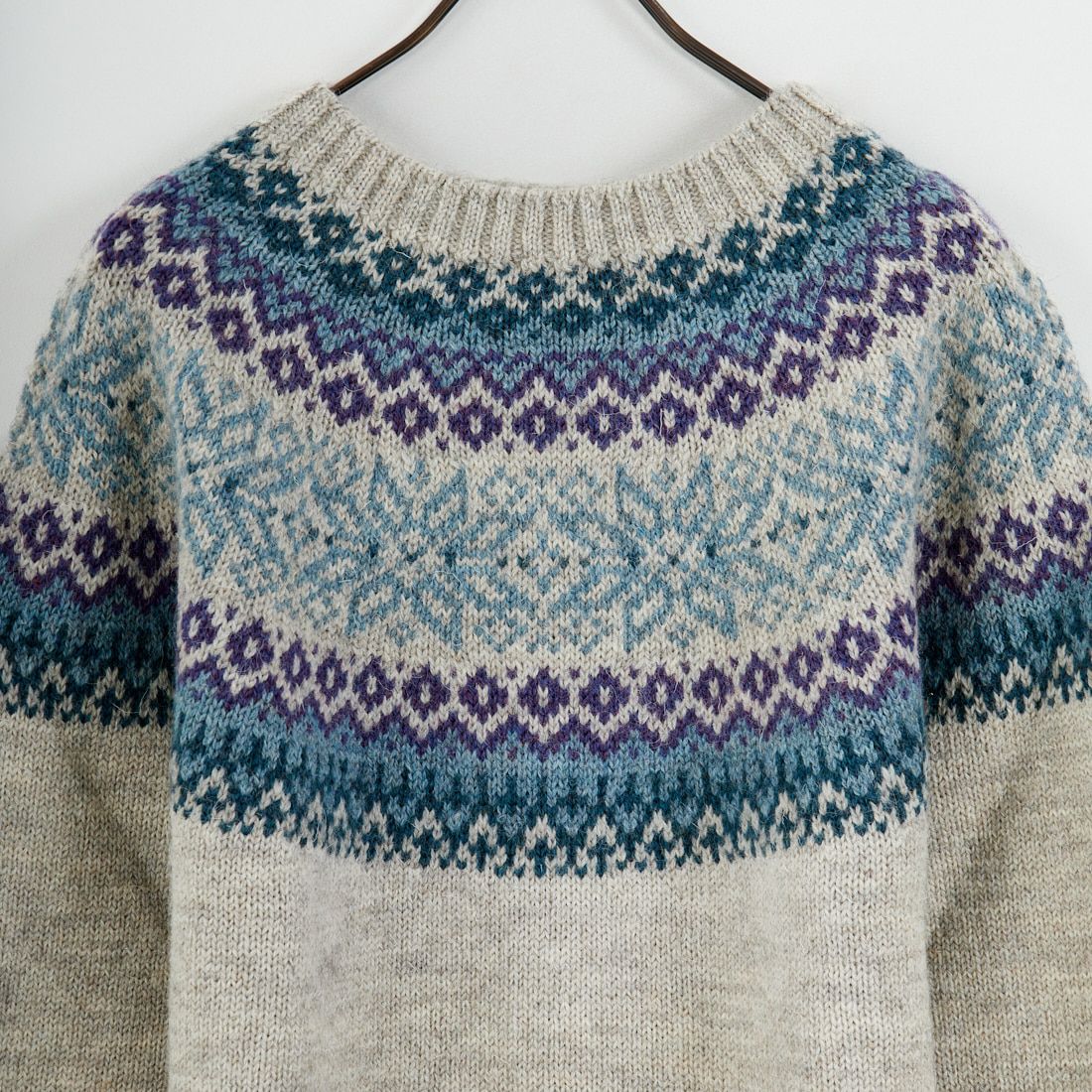 MARS KNITWEAR [マーズニットウェア] ブリティッシュウール フェアアイルセーター [MA242BW13031] 11 LT.GRAY