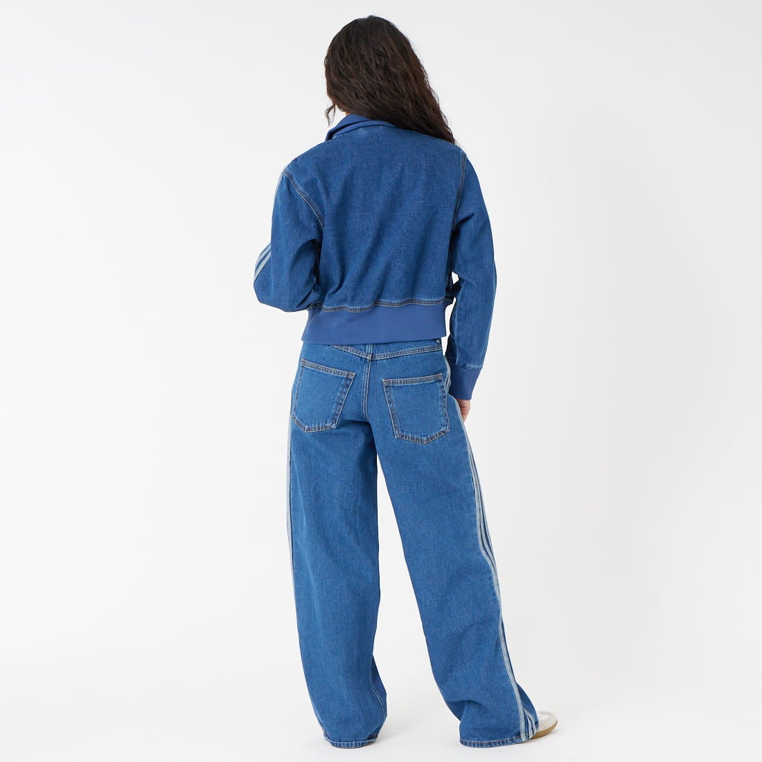 adidas Originals [アディダス オリジナルス] ファイヤーバード デニムトラックトップ [TE651] KD2913 &&モデル身長：162cm 着用サイズ：S&&