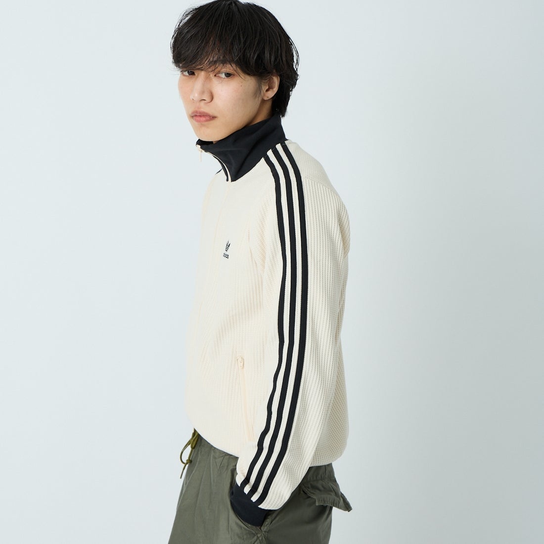 adidas Originals [アディダス オリジナルス] ワッフル クラシックトラックトップ [C4608] JW0109 &&モデル身長：179cm 着用サイズ：L&&