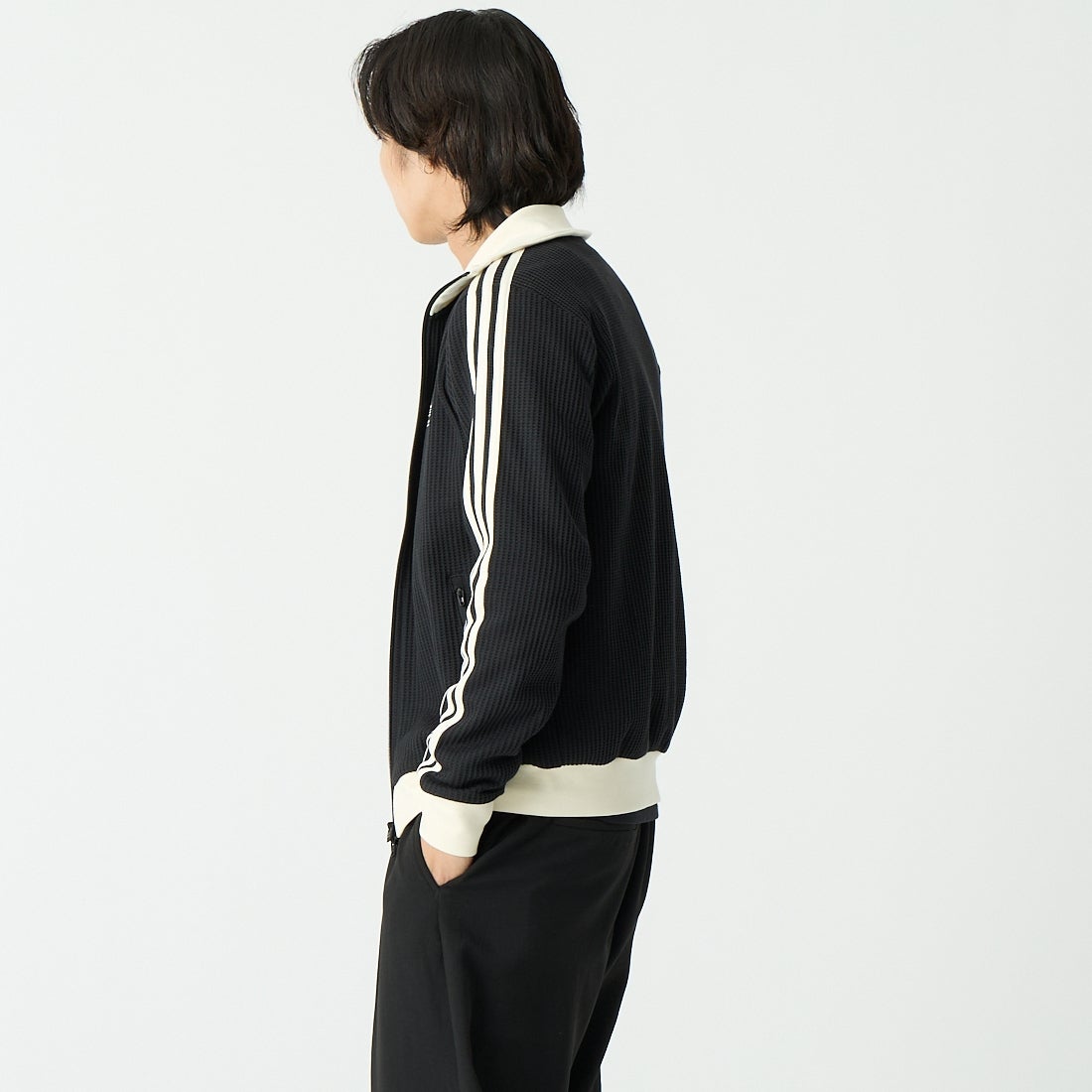 adidas Originals [アディダス オリジナルス] ワッフル クラシックトラックトップ [C4608] JW0110 &&モデル身長：179cm 着用サイズ：M&&