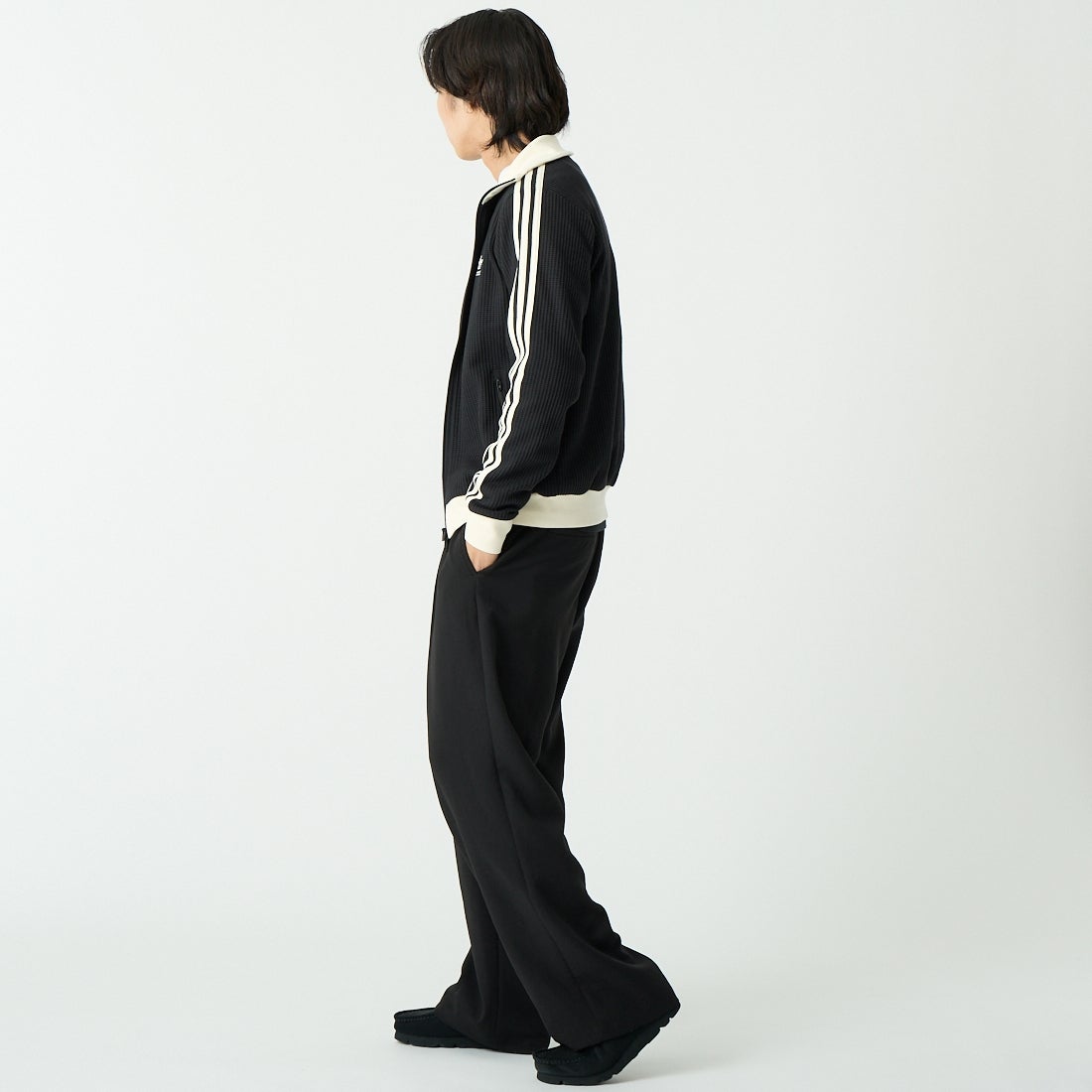 adidas Originals [アディダス オリジナルス] ワッフル クラシックトラックトップ [C4608] JW0110 &&モデル身長：179cm 着用サイズ：M&&