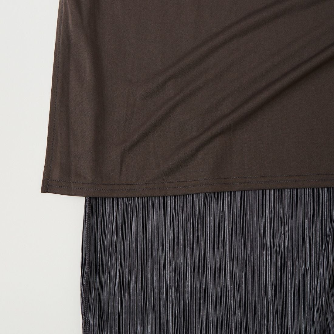 Jeans Factory Clothes [ジーンズファクトリークローズ] プリーツタイトスカート [61286566] ﾁｬｺｰﾙ