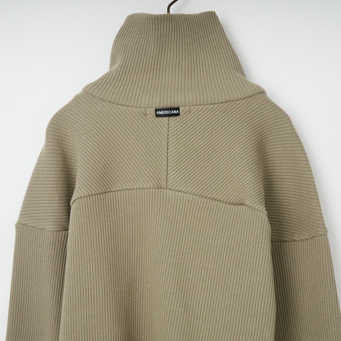 Americana [アメリカーナ] ヴィンテージリブ クロップドブルゾン [BRF-790A] ｸﾞﾚｰｼﾞｭ