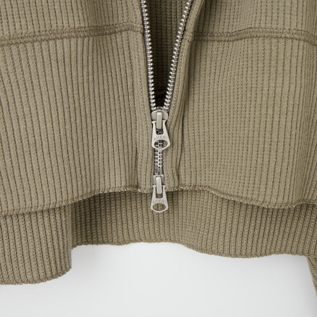 Americana [アメリカーナ] ヴィンテージリブ クロップドブルゾン [BRF-790A] ｸﾞﾚｰｼﾞｭ