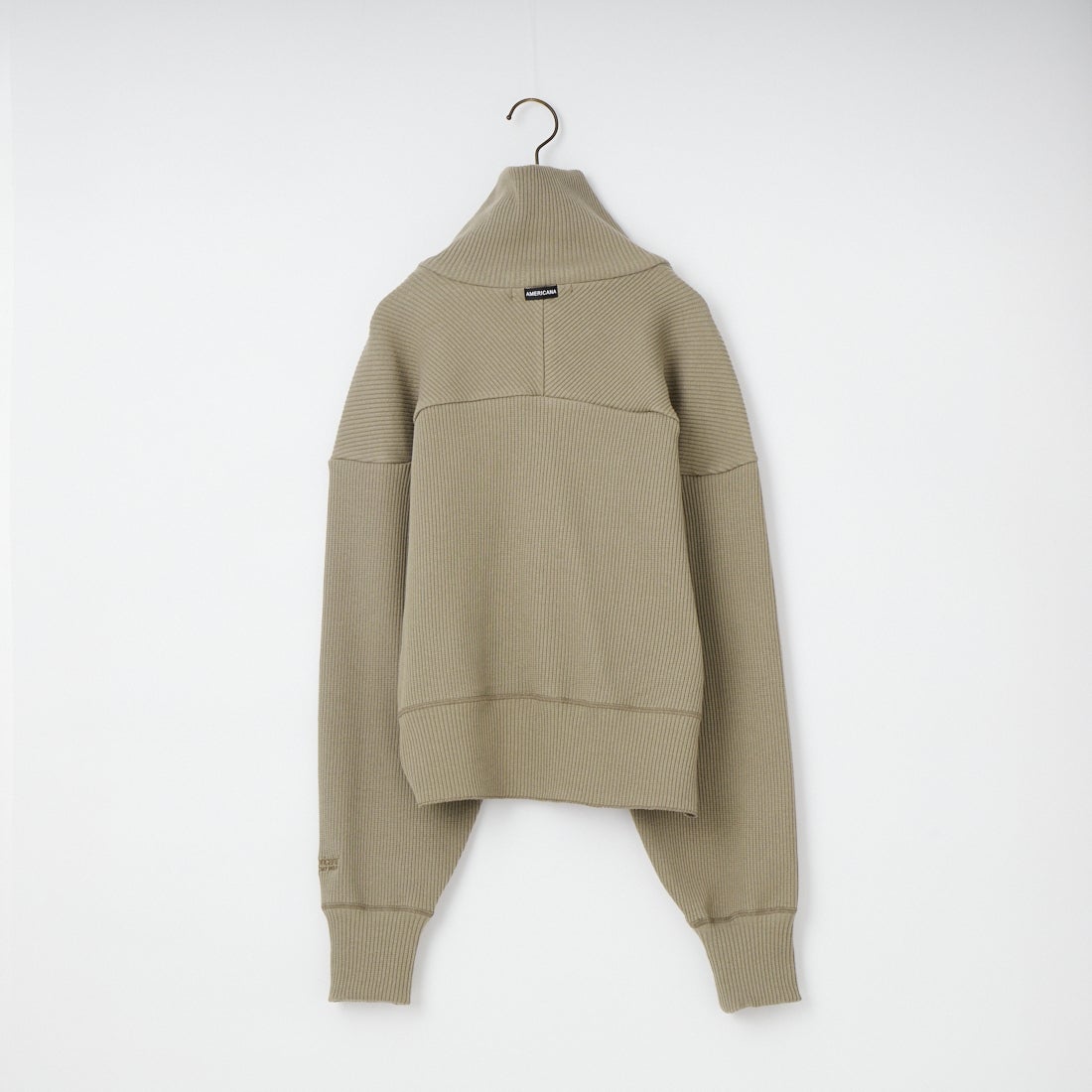 Americana [アメリカーナ] ヴィンテージリブ クロップドブルゾン [BRF-790A] ｸﾞﾚｰｼﾞｭ