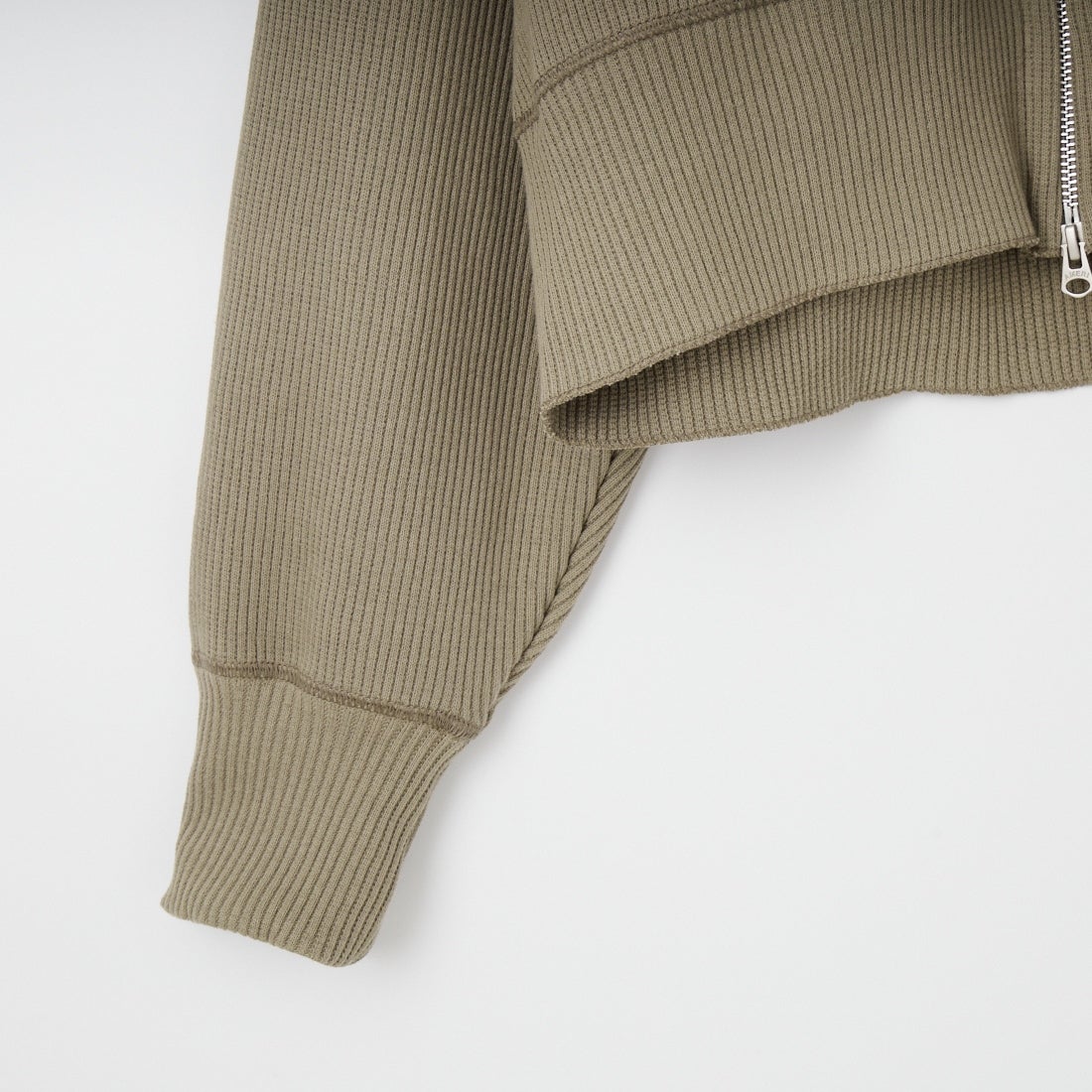 Americana [アメリカーナ] ヴィンテージリブ クロップドブルゾン [BRF-790A] ｸﾞﾚｰｼﾞｭ