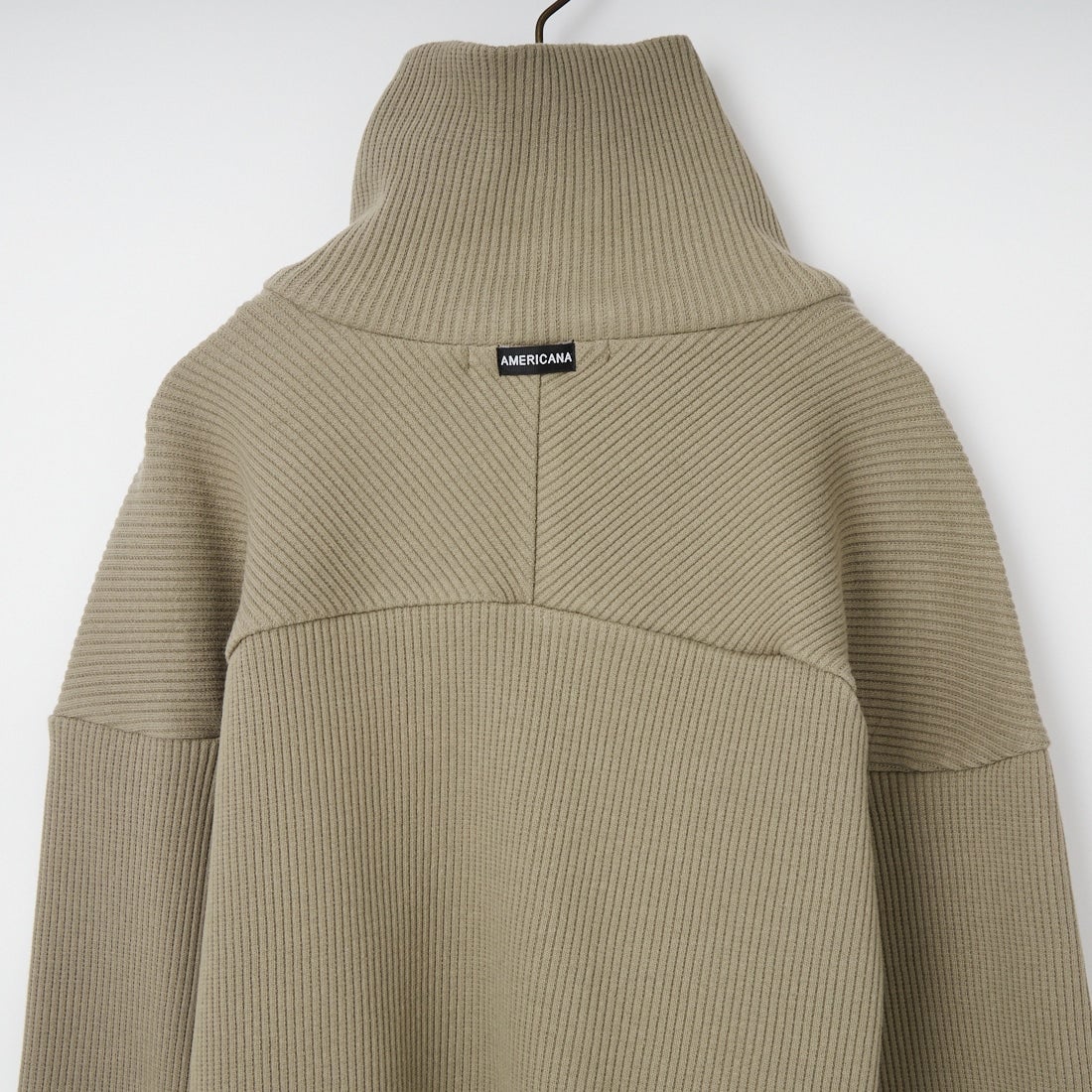 Americana [アメリカーナ] ヴィンテージリブ クロップドブルゾン [BRF-790A] ｸﾞﾚｰｼﾞｭ