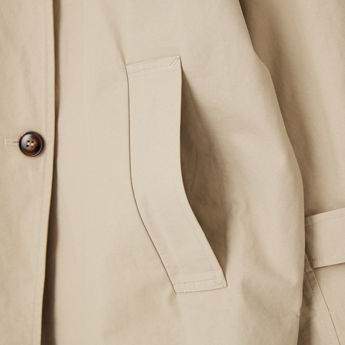 CLOCHE [クロシェ] ミドル丈トレンチコート [61284504] ﾍﾞｰｼﾞｭ