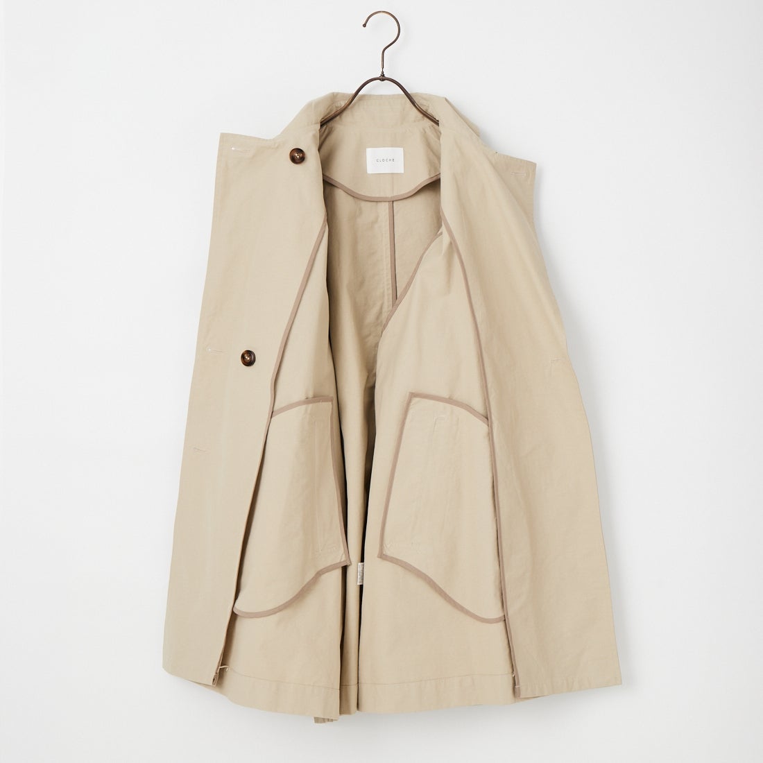 CLOCHE [クロシェ] ミドル丈トレンチコート [61284504]｜ジーンズ