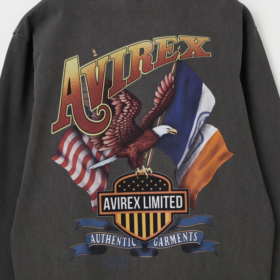 AVIREX [アヴィレックス] イーグルロングスリーブTシャツ [7836130003] 410 CHARCO