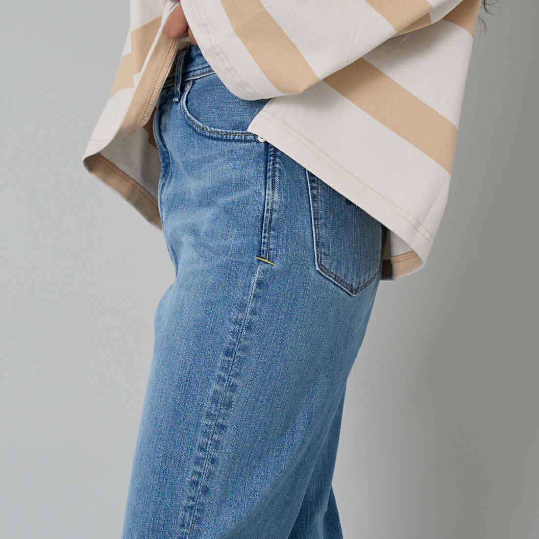 YANUK [ヤヌーク] ボーイズストレート LEA/レア [57151231] MSX &&モデル身長：162cm 着用サイズ：24&&