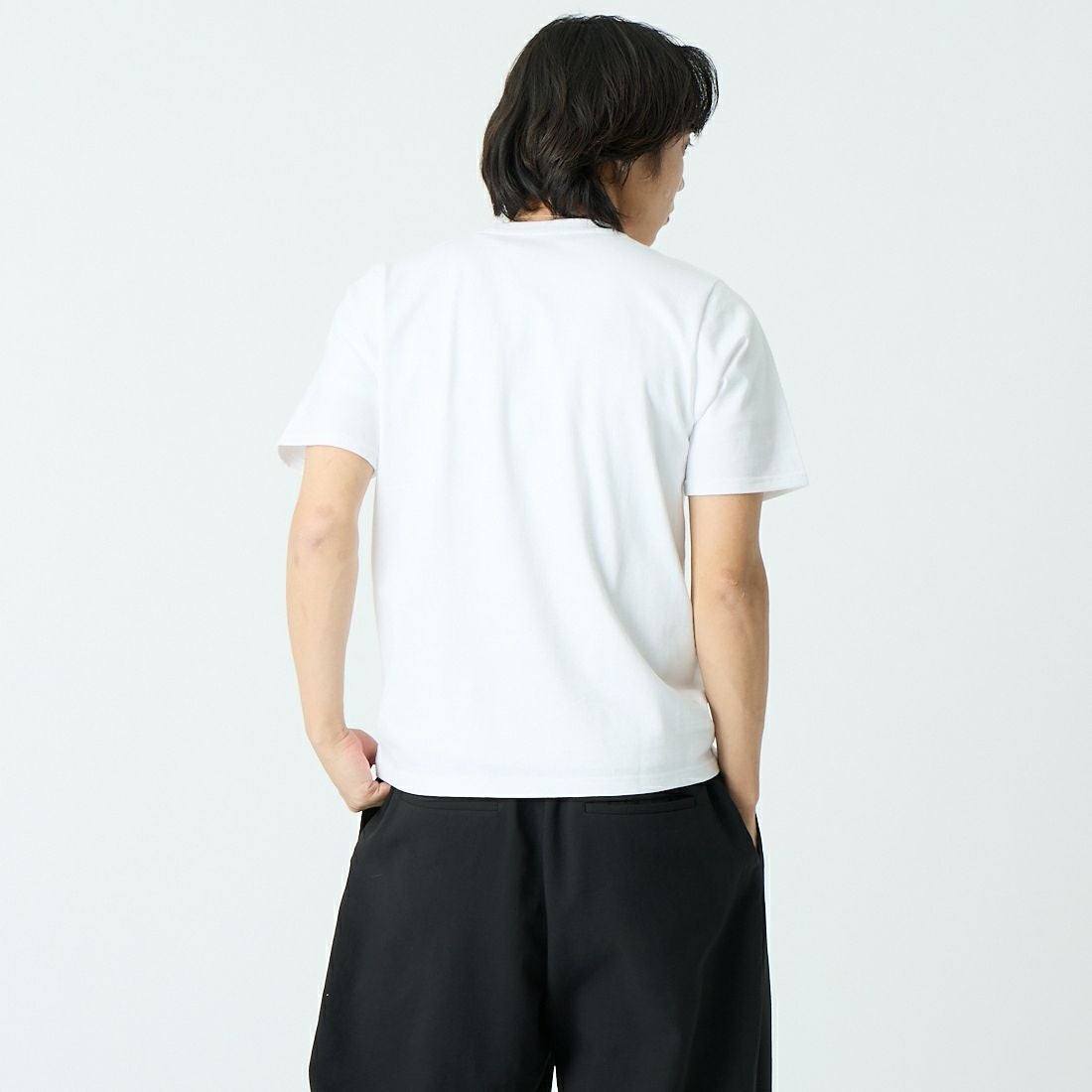 YANUK [ヤヌーク] YYYYYYY Tシャツ [57261901] WSX &&モデル身長：179cm 着用サイズ：M&&