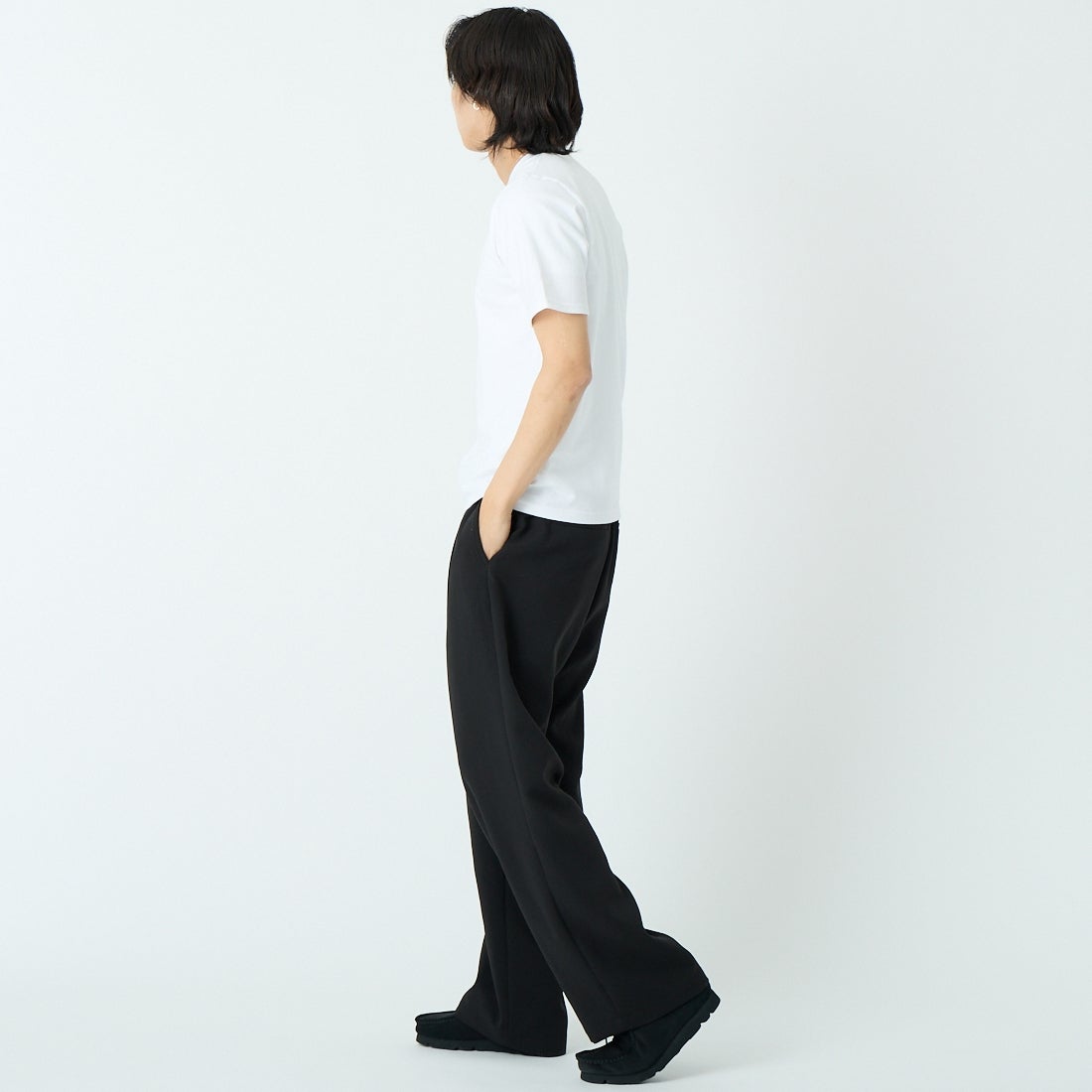 YANUK [ヤヌーク] YYYYYYY Tシャツ [57261901] WSX &&モデル身長：179cm 着用サイズ：M&&