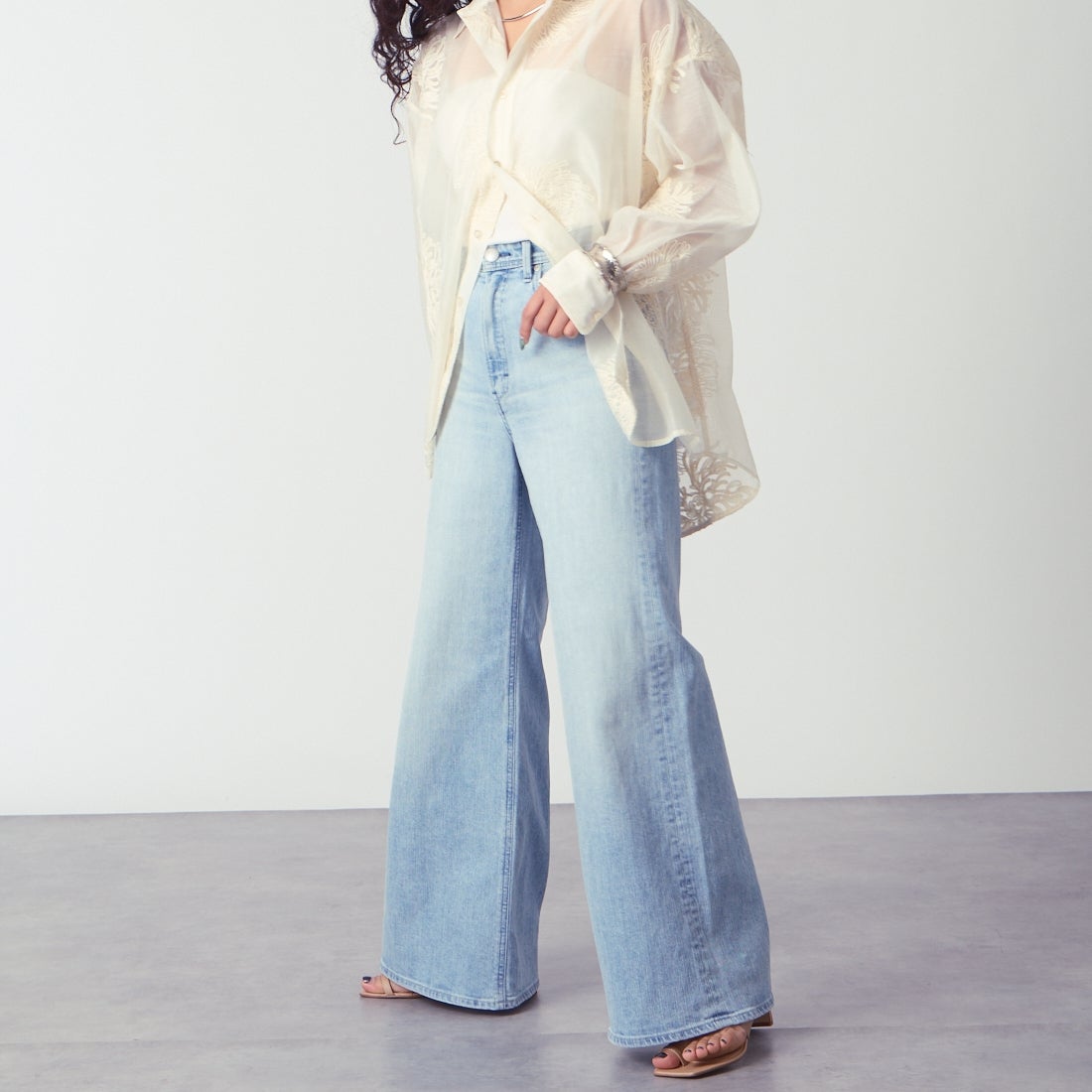 YANUK [ヤヌーク] ワイドフレアデニム [57161382]｜ジーンズ