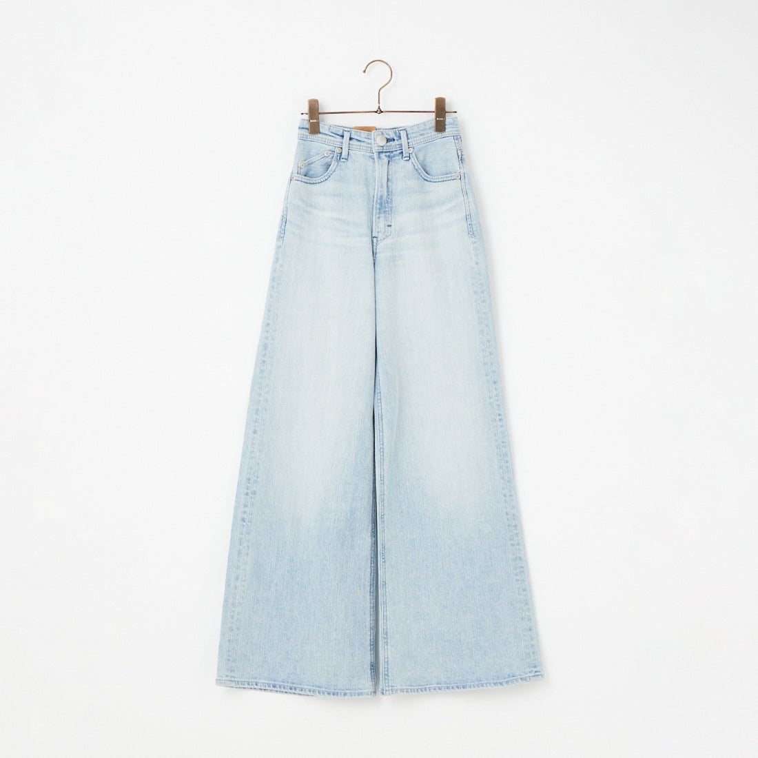 新品❤️YANUK ヤヌーク❤️リアリーライト　ワイドフレア　22 ホワイト　デニム YANUK(ヤヌーク)｜Really Light/Spill Proof ワイドフレア カットオフ