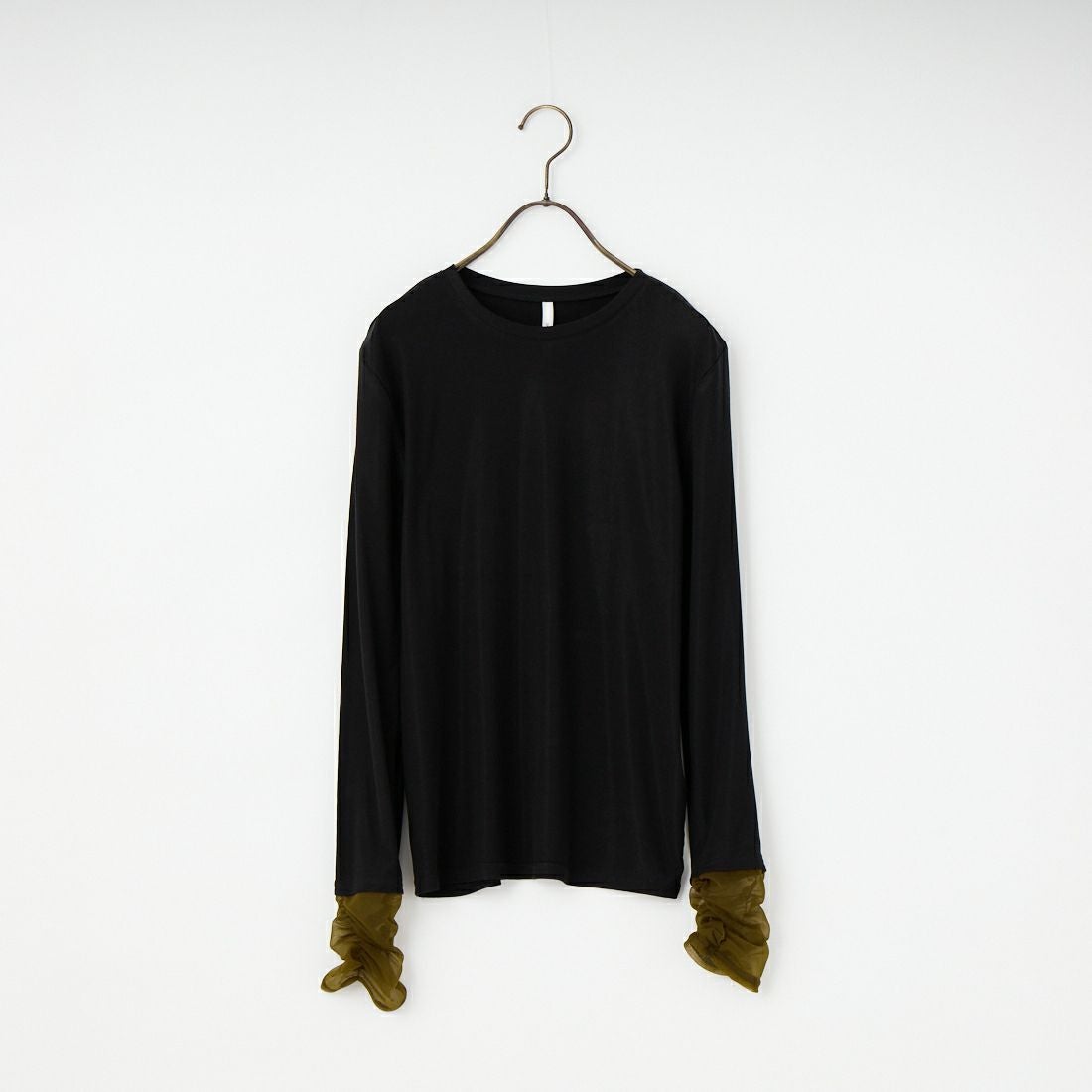 DIGNITE COLLIER [ディニテコリエ] 袖シャーリングプルオーバー [80267005] 004 ﾌﾞﾗｯｸ