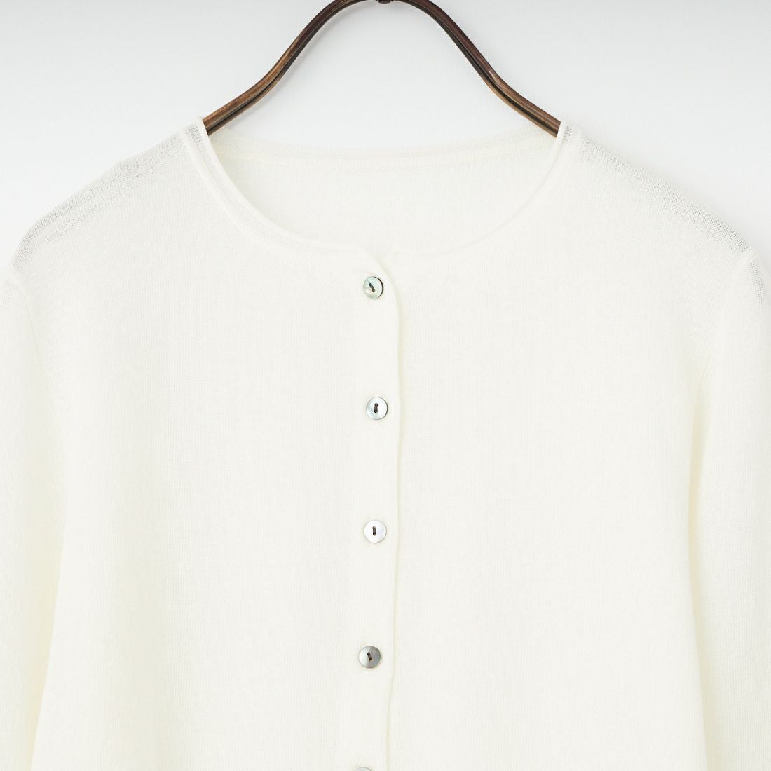 USINE [ユジーヌ] 抗ピリング コンパクトニットカーディガン [11267829] 031 ｵﾌﾎﾜｲﾄ