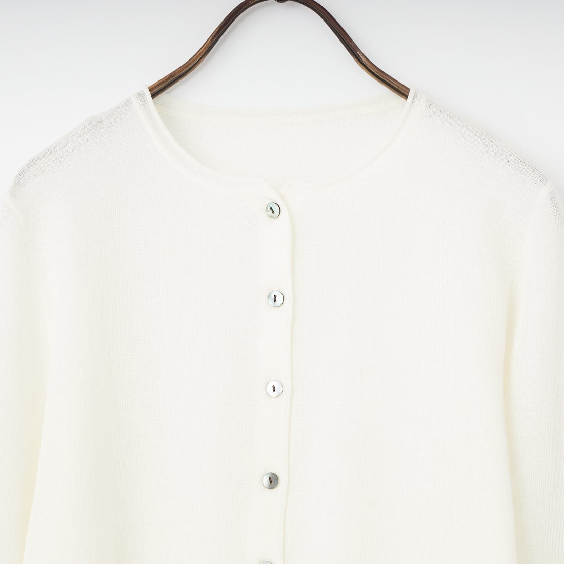 USINE [ユジーヌ] 抗ピリング コンパクトニットカーディガン [11267829] 031 ｵﾌﾎﾜｲﾄ