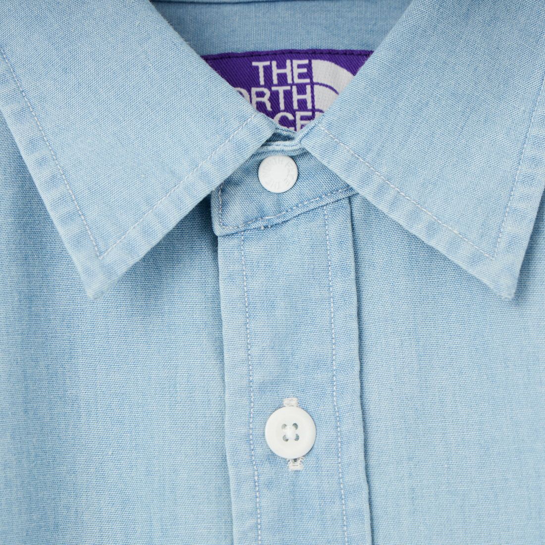 THE NORTH FACE PURPLE LABEL [ザ ノースフェイス パープルレーベル] レギュラーカラー シャンブレーフィールドシャツ [N25FG061] IB INDIGO