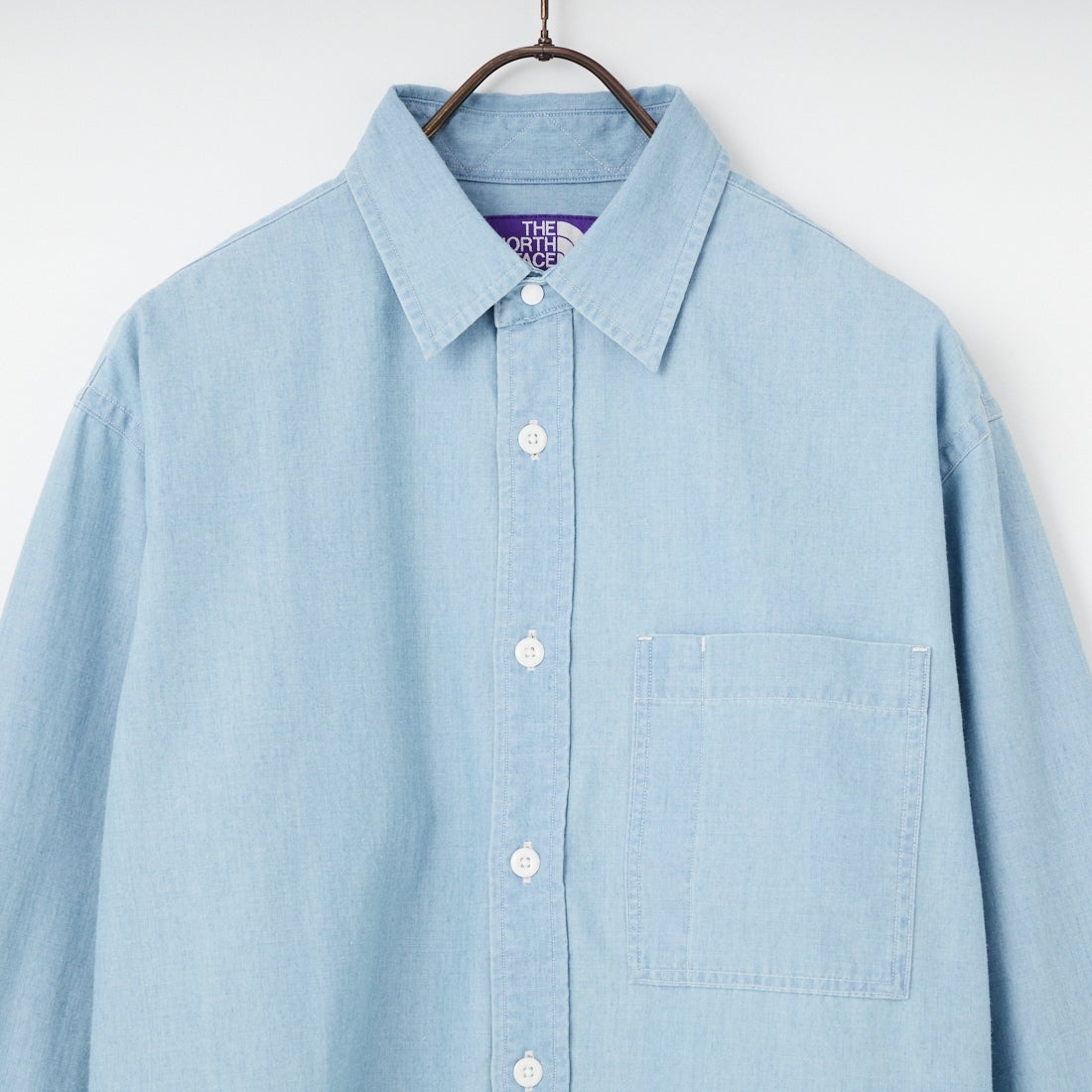 THE NORTH FACE PURPLE LABEL [ザ ノースフェイス パープルレーベル] レギュラーカラー シャンブレーフィールドシャツ [N25FG061] IB INDIGO