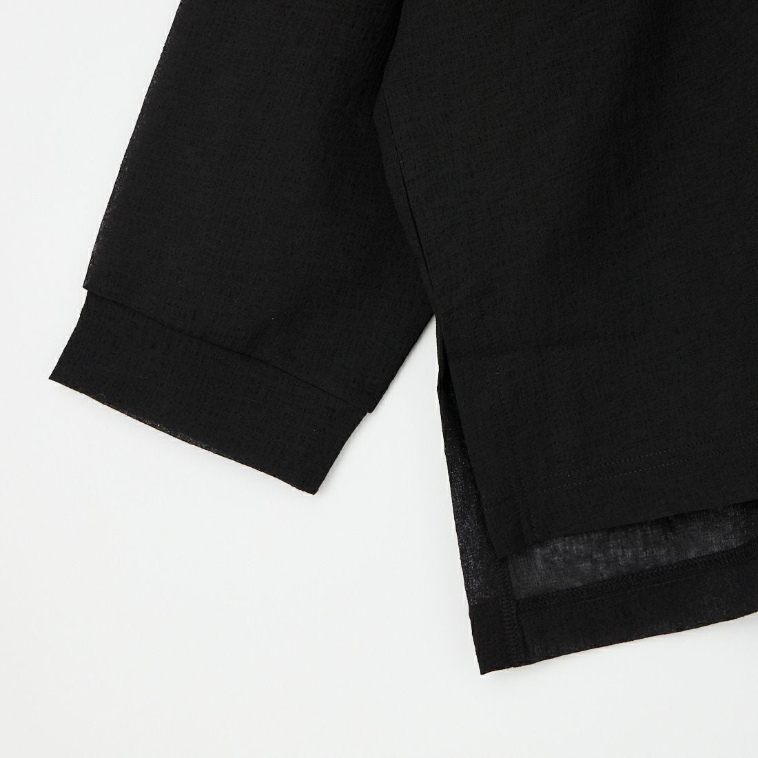 mizuiro ind [ミズイロインド] ワッシャーボイルワイドプルオーバー [1-210070] 99 BLACK