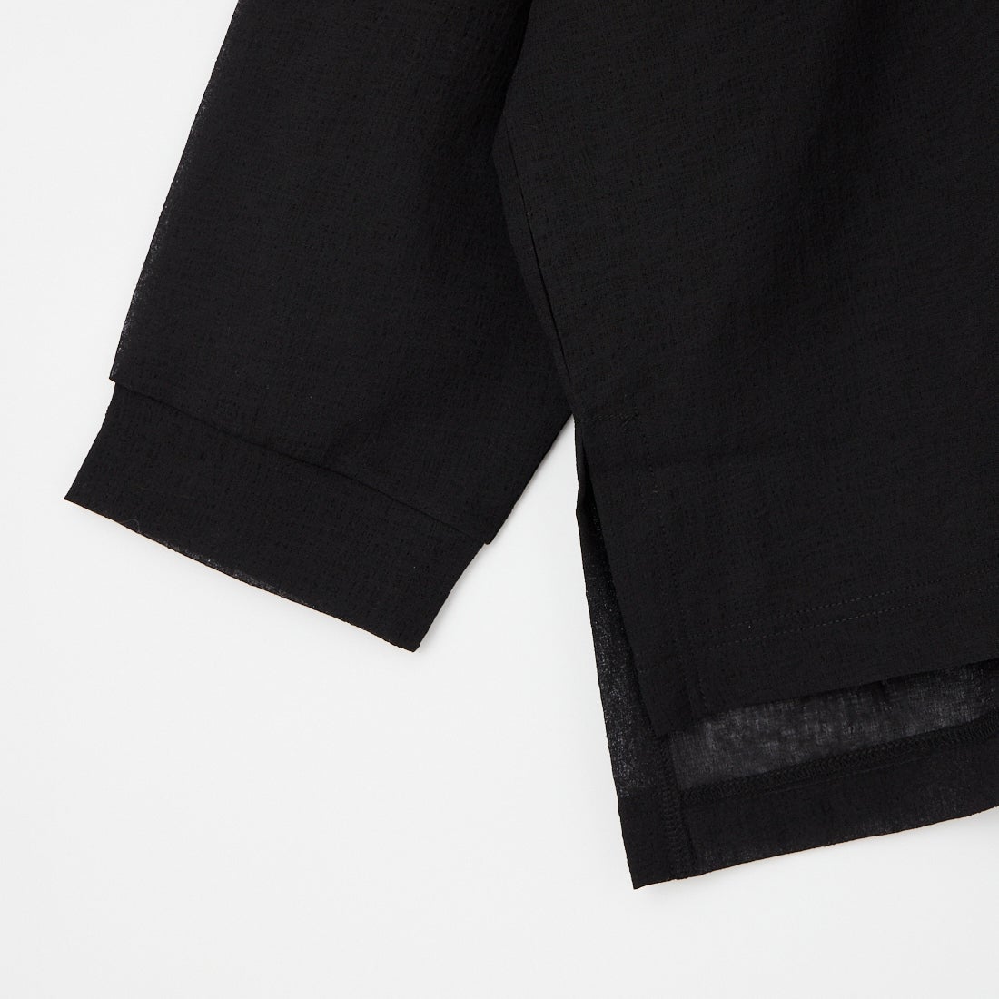 mizuiro ind [ミズイロインド] ワッシャーボイルワイドプルオーバー [1-210070] 99 BLACK