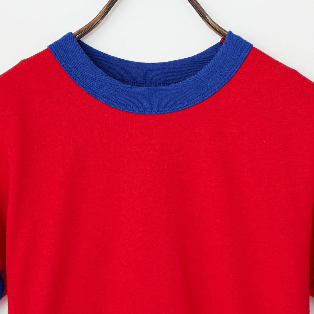 LOS ANGELES APPAREL [ロサンゼルスアパレル] ポリコットンリンガーTシャツ [RINGERS-WOMENS-TEE] RED/ROYAL