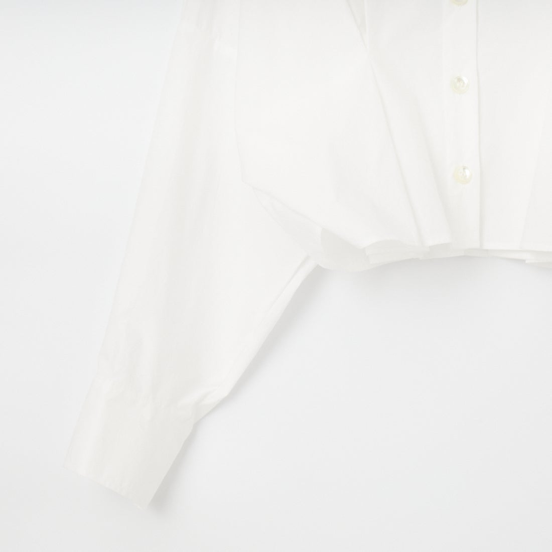 mizuiro ind [ミズイロインド] コクーンショートシャツ [1-230164] 11 OFF WHI