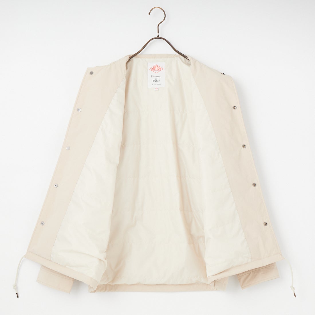 DANTON [ダントン] インサレーション コーチジャケット [DT-A0640PNT] IVORY