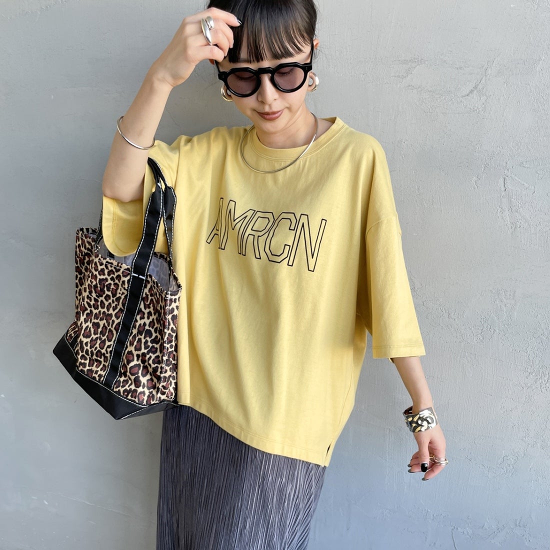 ｲｴﾛｰ&&モデル身長：150cm 着用サイズ：ONE SIZE&&