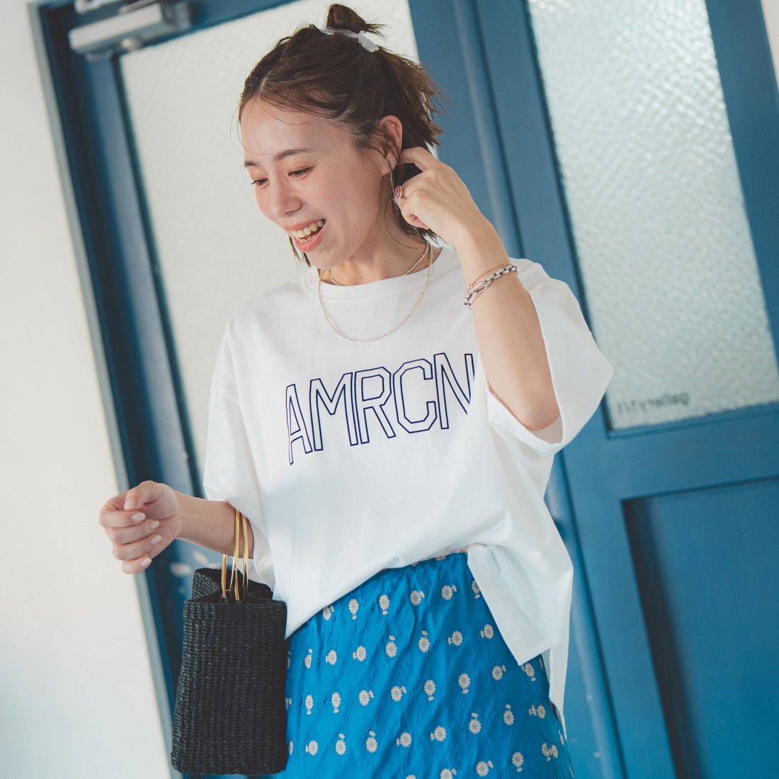 ｵﾌﾎﾜｲﾄ&&モデル身長：153cm 着用サイズ：ONE SIZE&&