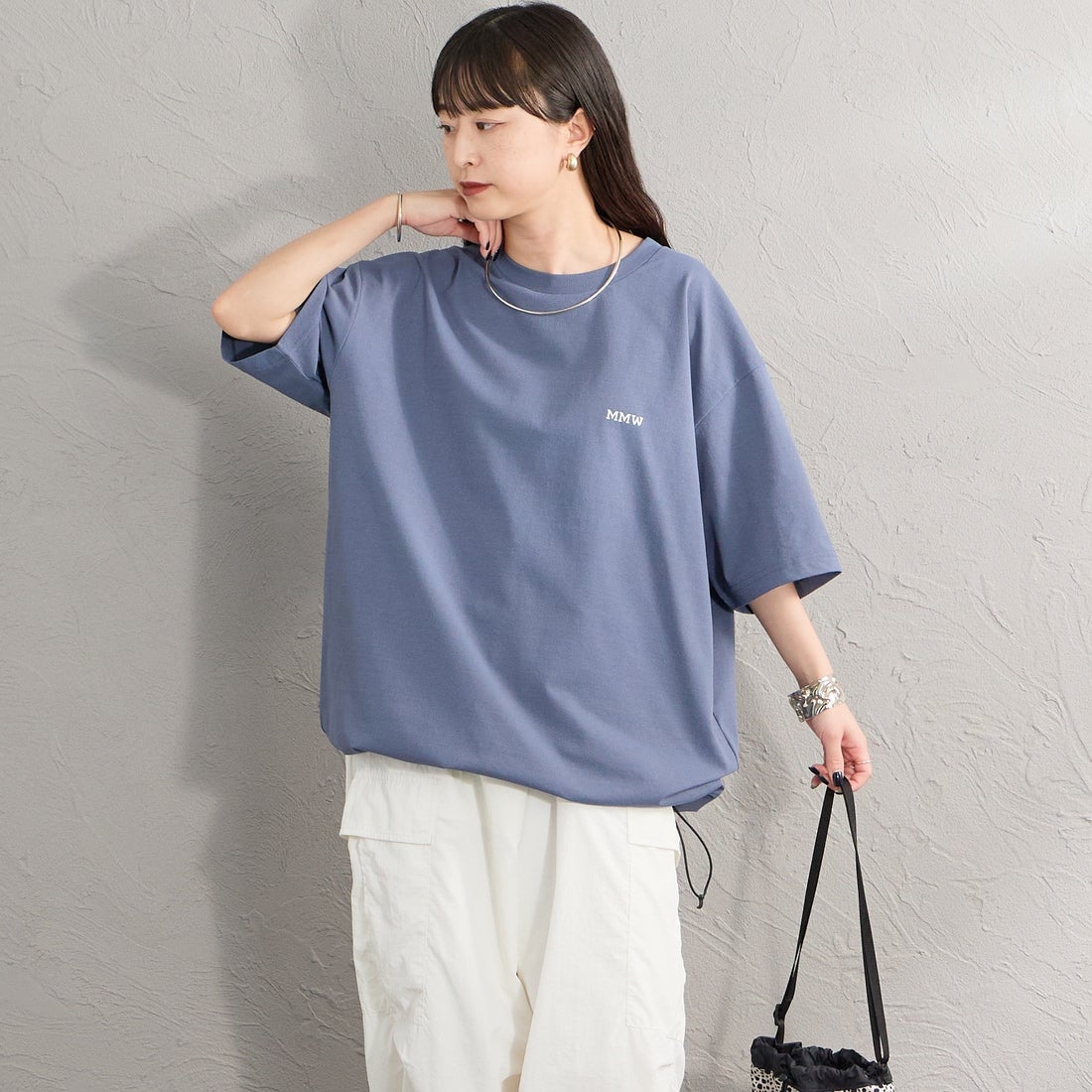 Marmot [マーモット] 別注 ドローコード付き マーモットバックプリントTシャツ [MTSS26MST335IN-JF] INDIGO