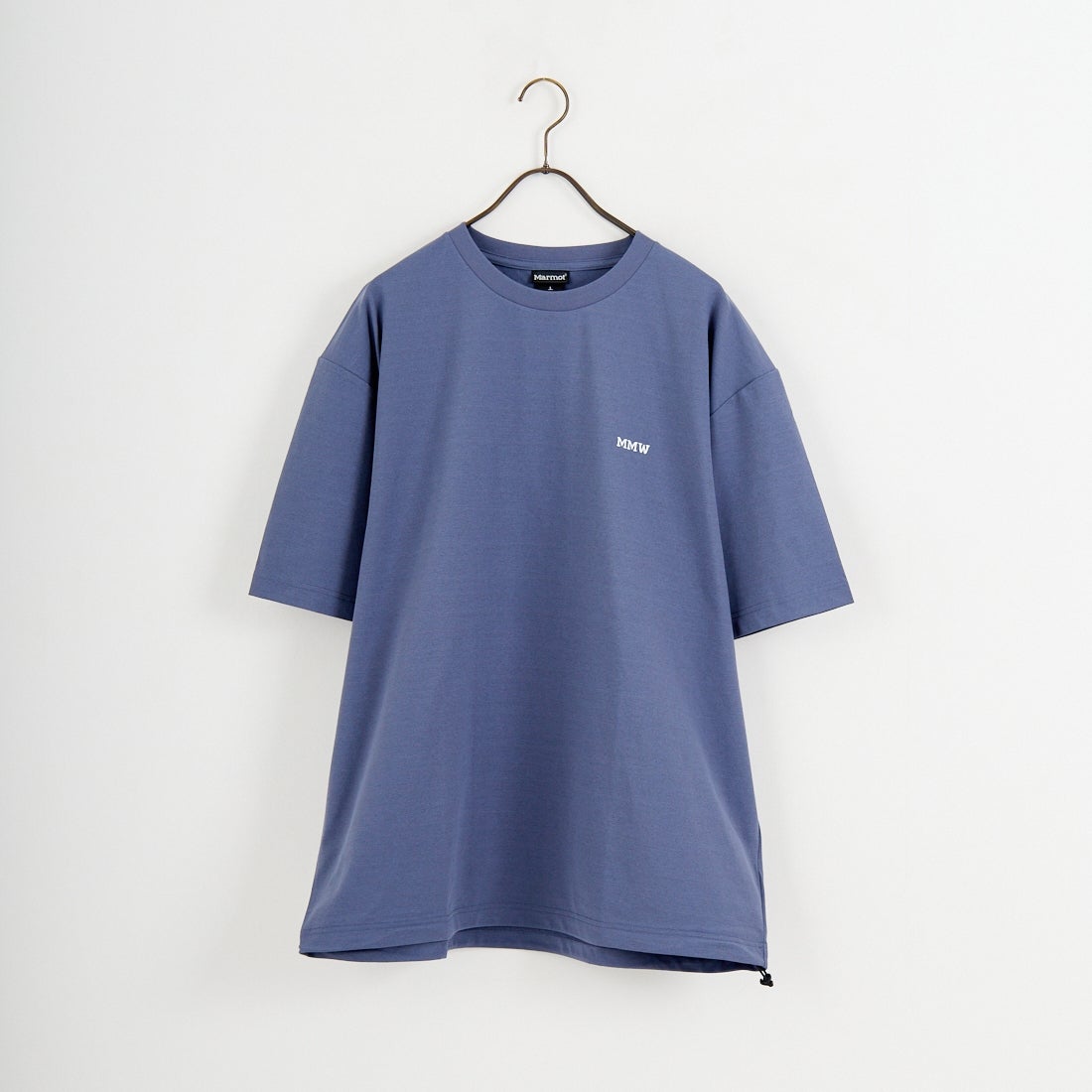 Marmot [マーモット] 別注 ドローコード付き マーモットバックプリントTシャツ [MTSS26MST335IN-JF] INDIGO