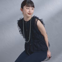 09 BLACK&&モデル身長：150cm 着用サイズ：F&&