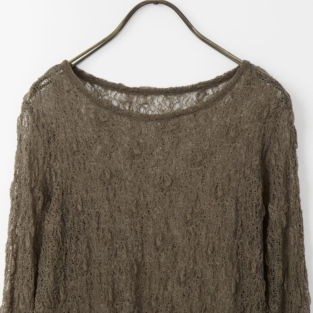 USINE [ユジーヌ] シアーレースカットソー [IN3-CST-6] 12 ﾁｬｺｰﾙ