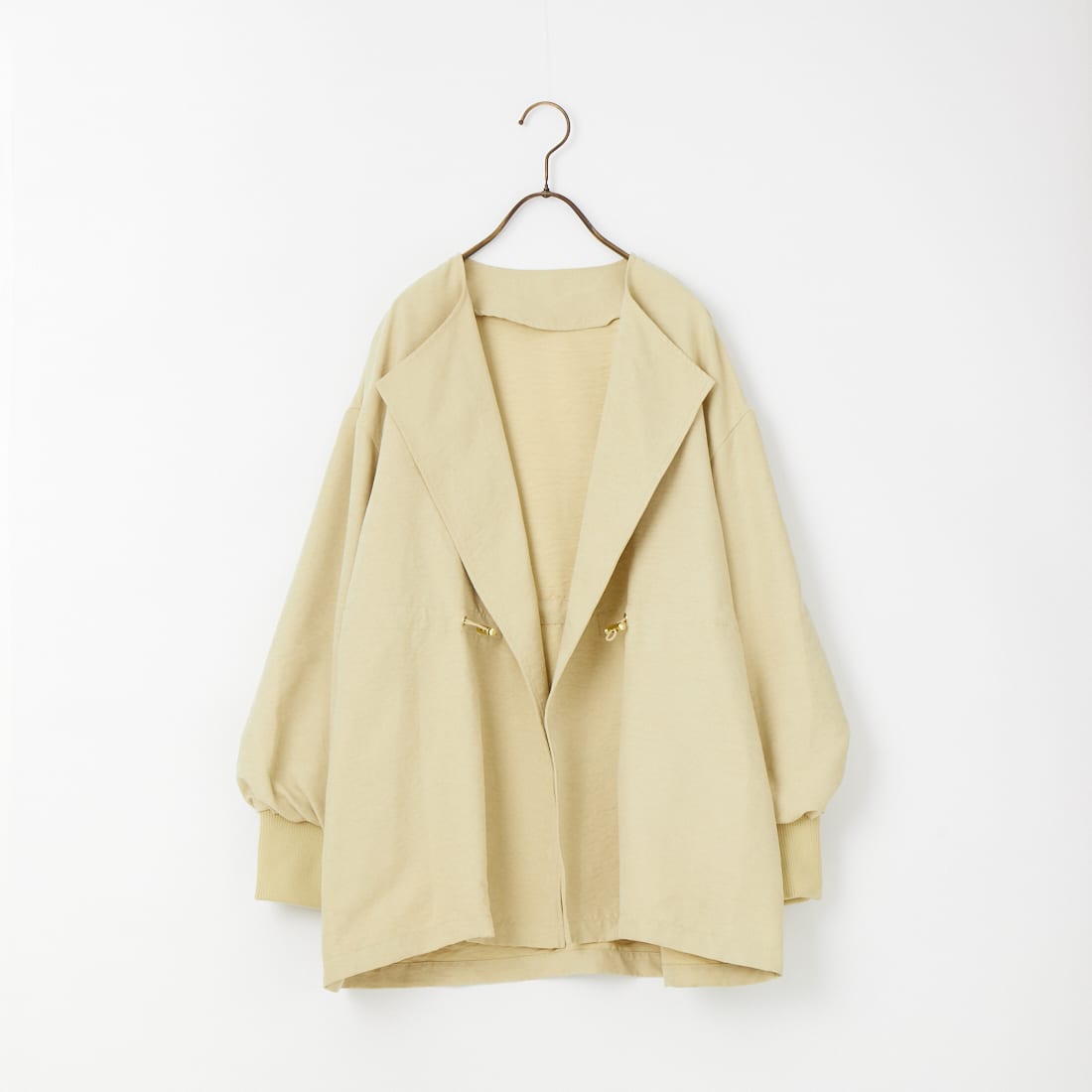 Jf Ready Made [ジェイエフレディメイド] スエードライク ピーチウエストドローコート [8560249-01]