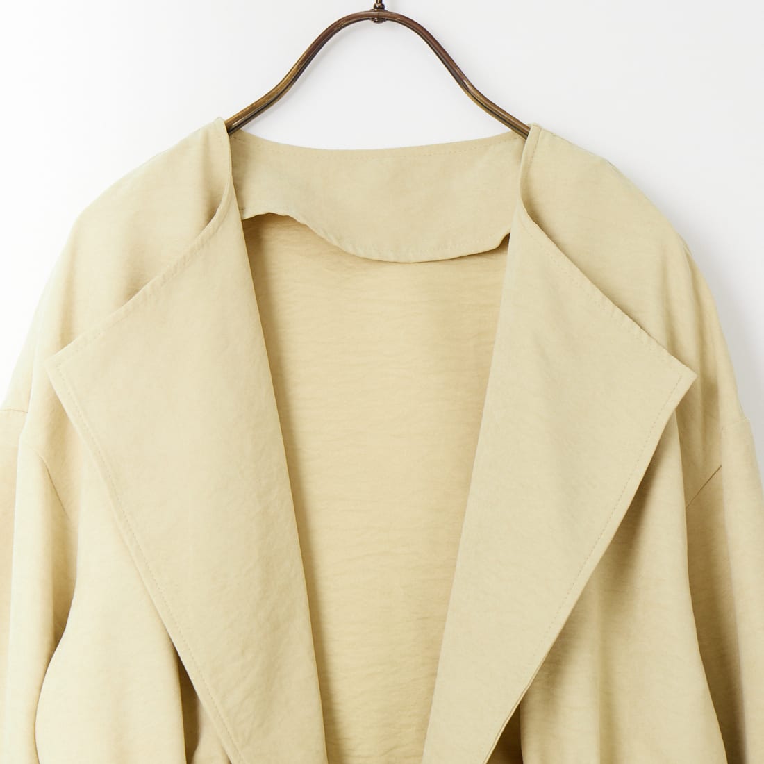 Jf Ready Made [ジェイエフレディメイド] スエードライク ピーチウエストドローコート [8560249-01] 61 ﾍﾞｰｼﾞｭ