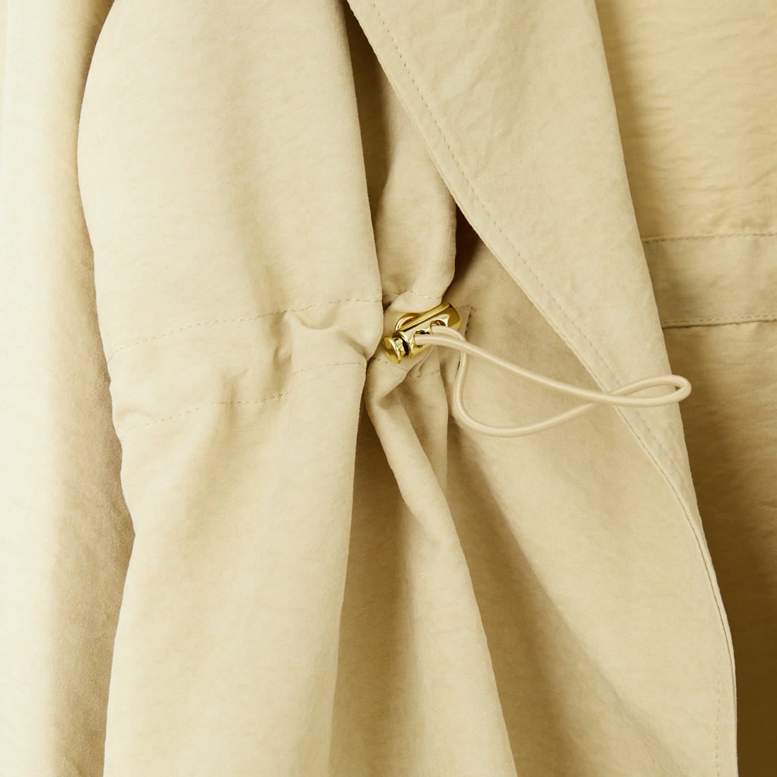 Jf Ready Made [ジェイエフレディメイド] スエードライク ピーチウエストドローコート [8560249-01] 61 ﾍﾞｰｼﾞｭ