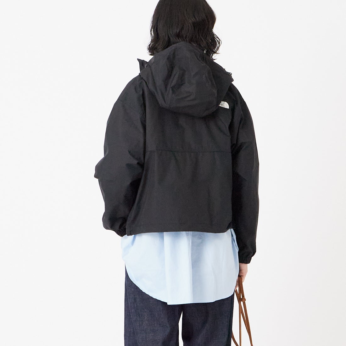 THE NORTH FACE [ザ ノースフェイス] ショートコンパクトジャケット [NPW22630] K &&モデル身長：162cm 着用サイズ：M&&
