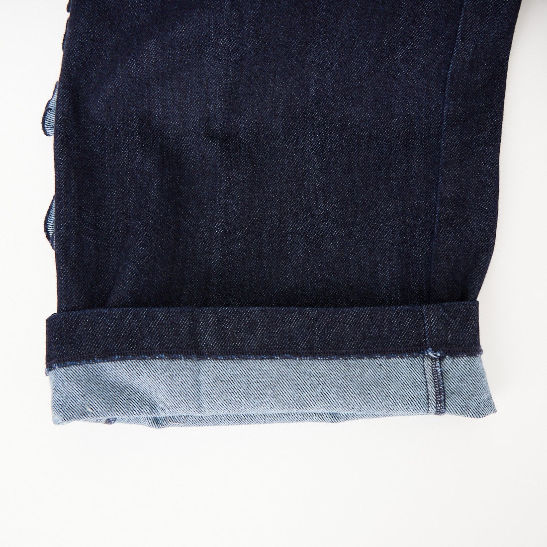 RhodolirioN [ロドリリオン] フリルサイドデニムフレアパンツ [SW1011] INDIGO