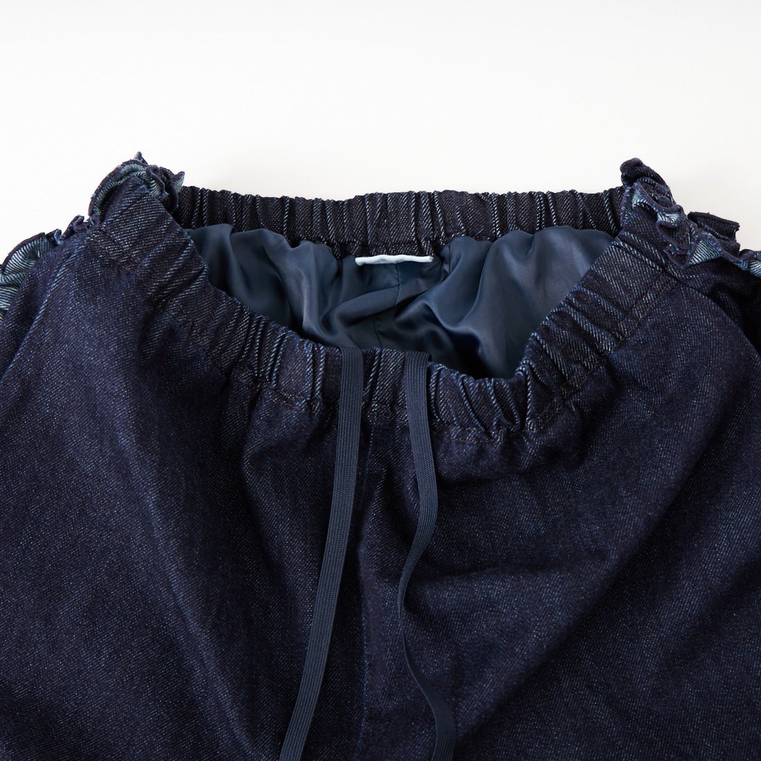 RhodolirioN [ロドリリオン] フリルサイドデニムフレアパンツ [SW1011] INDIGO