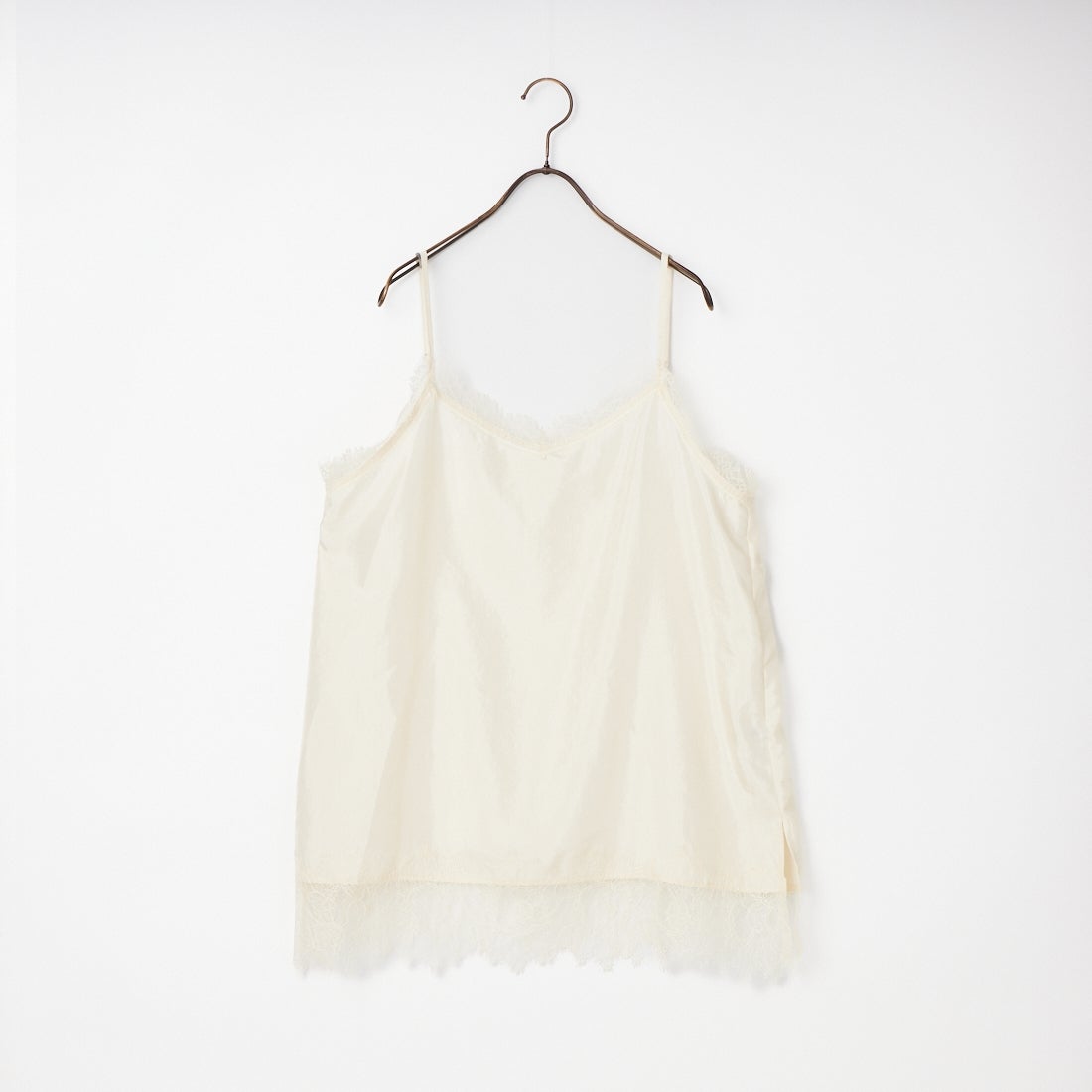 CLOCHE [クロシェ] サテン風レースキャミソール [61285710] ｵﾌ