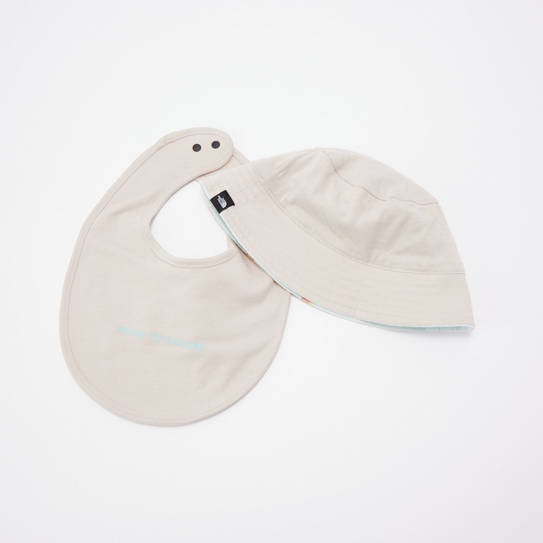 THE NORTH FACE [ザ ノースフェイス] ベビー ハット&ビブセット [NNB02610] WG