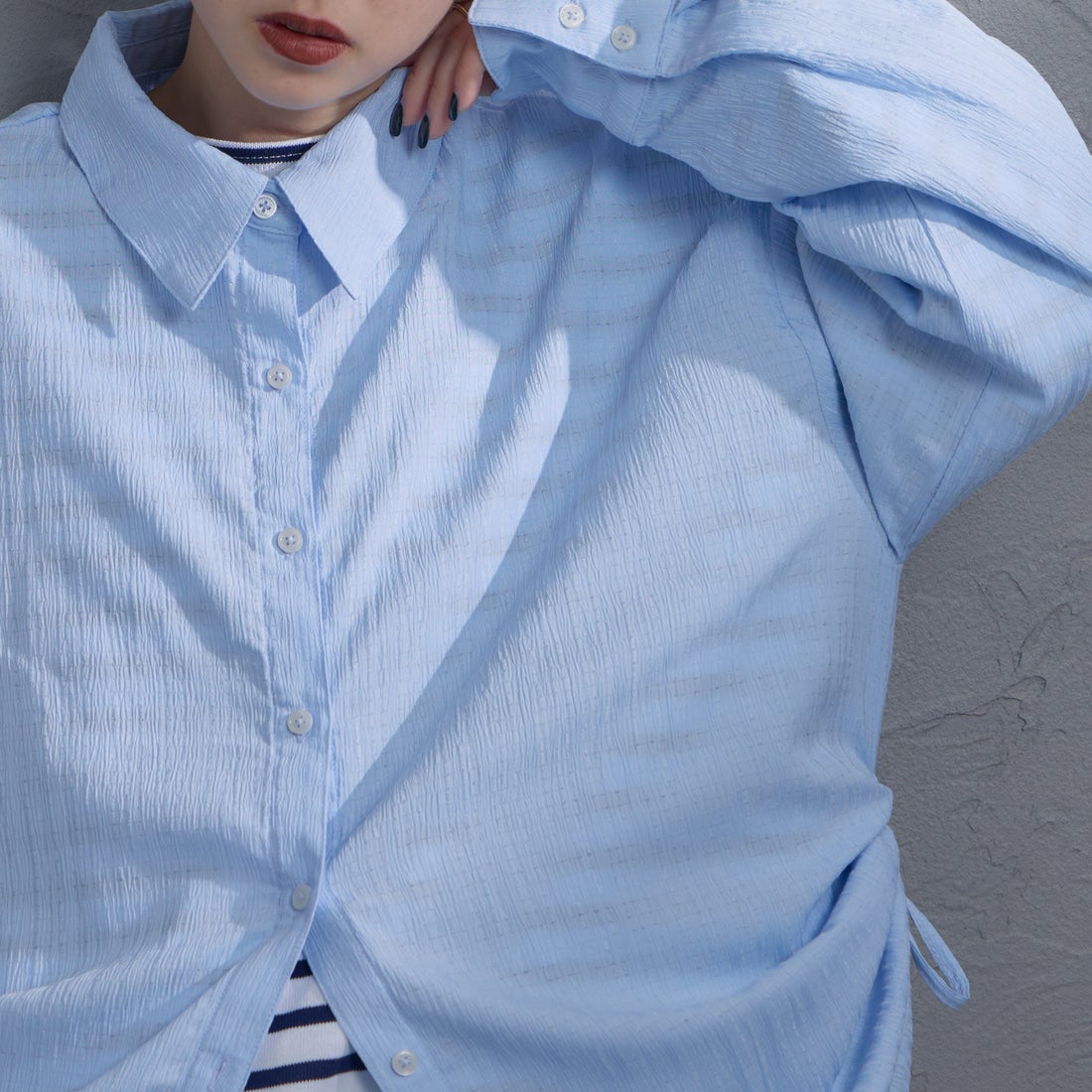 nenom [ネノム] マルチWAY ビスチェセットシャツ [NE26312005] 10 SAX