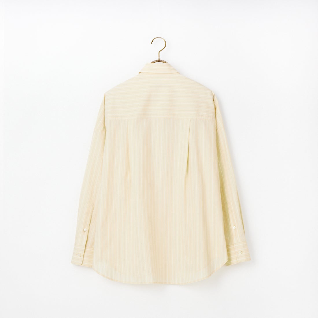 MICA&DEAL [マイカアンドディール] ポプリンストライプオーバーシャツ [0126101009] YELLOW