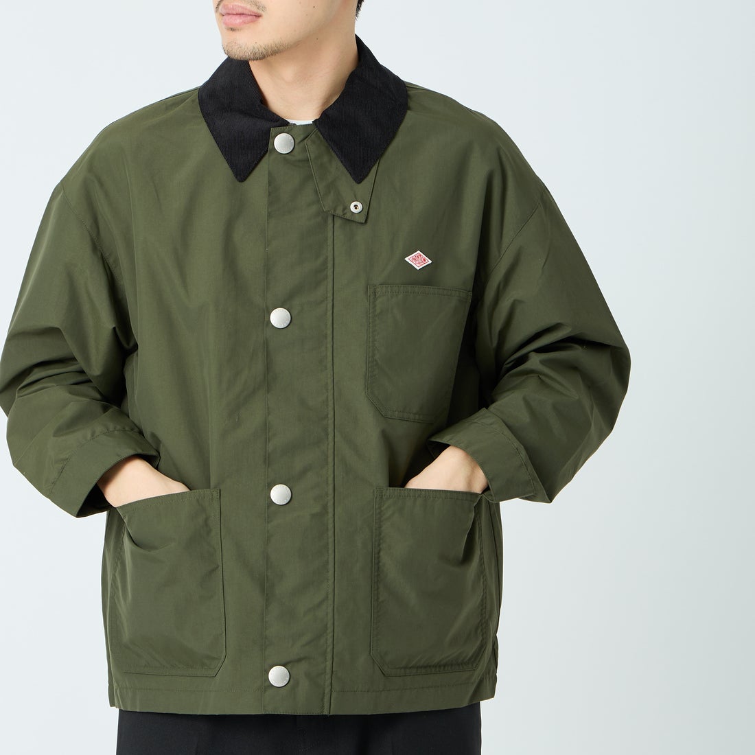 DANTON [ダントン] ナイロンタフタ カバーオールジャケット [DT-A0647STV] OLIVE