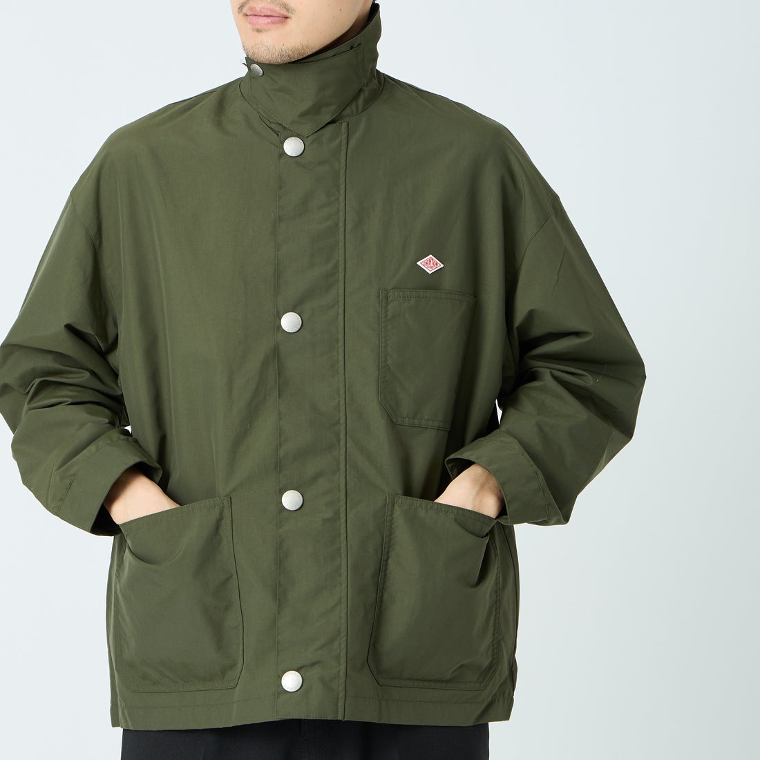 DANTON [ダントン] ナイロンタフタ カバーオールジャケット [DT-A0647STV] OLIVE