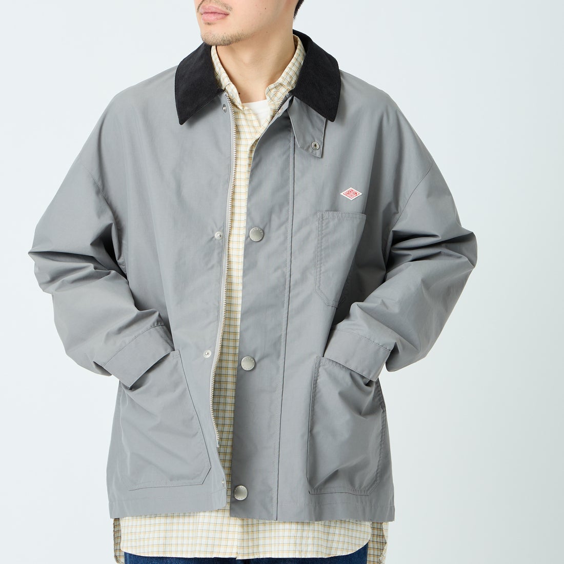 DANTON [ダントン] ナイロンタフタ カバーオールジャケット [DT-A0647STV] GREY